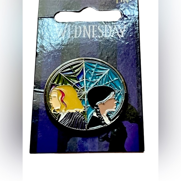 Disney Accessories - Disney Wednesday Addams and Enids Split Window Pin